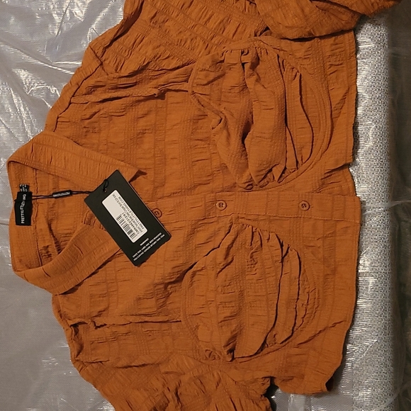 Textured crop blouse - Picture 5 of 6